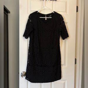 Ronni Nicole Black Lace Mini Dress